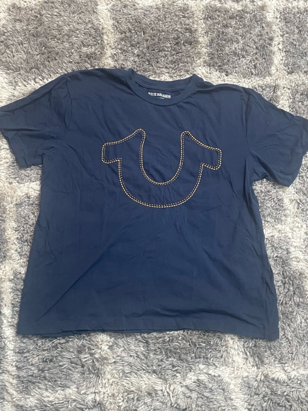 True Religion Navy Logo Tee